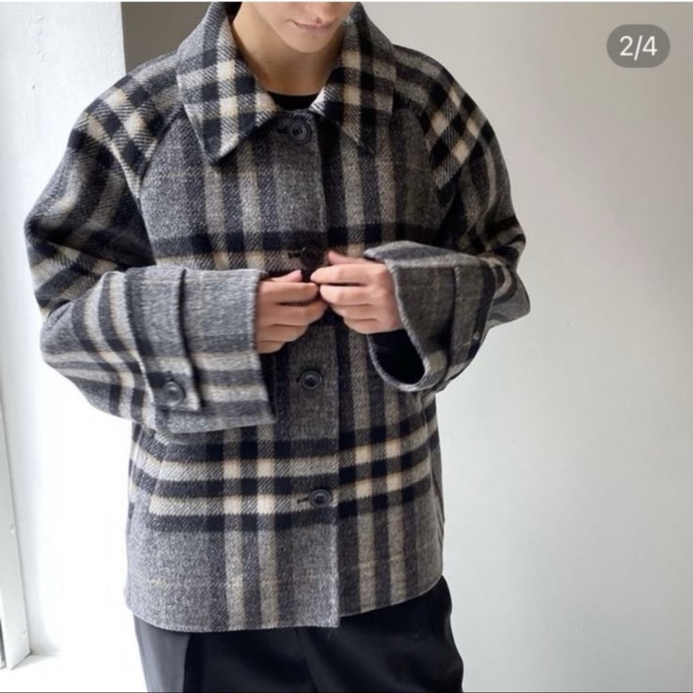 Meotine - Womens Plaid Jacket